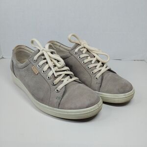ECCO Soft 7 Womens 39 US size 8 warm Grey Comfort Lace Up Walking Casual shoes